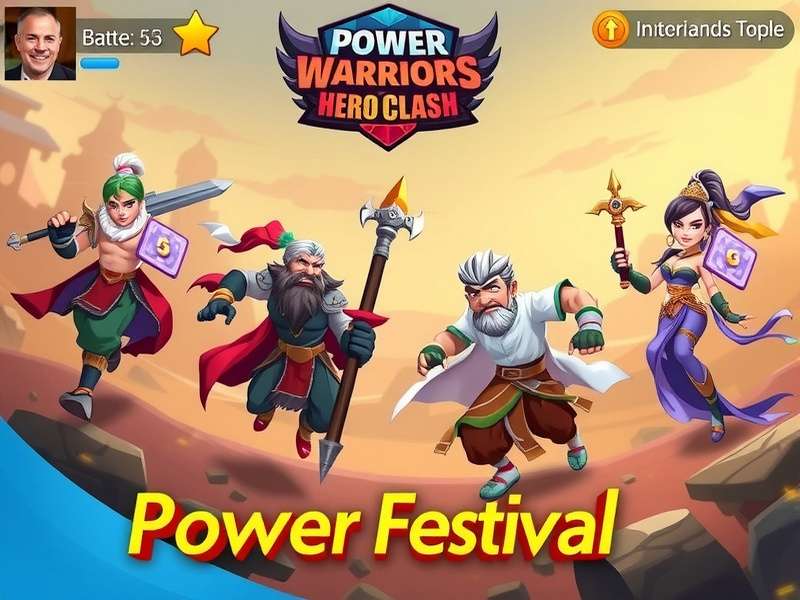Power Warriors Hero Clash Game Interface
